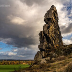 Die Felsformation Teufelsmauer im Landkreis Harz bei Thale und Weddersleben, Sachsen-Anhalt, Deutschland | rock formation Teufelsmauer Devil's Wall, Harz Foreland near Thale and Weddersleben, Saxony-Anhalt, Germany