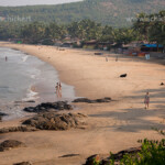 der Strand Kuddle Beach bei Gokarna, Karnataka, Indien, Asien | Kudle Beach near Gokarna, Karnataka, India, Asia
