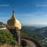 Goldener Felsen Kyaiktiyo, Kyaikto, Myanmar, Asien | Golden Rock Kyaiktiyo, Kyaikto, Myanmar, Asia
