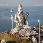 riesige Statue von Lord Shiva des Murudeshwar Tempel, Murudeshwar, Karnataka, Indien, Asien | giant Lord Shiva statue at Murudeshwar temple, Murudeshwar, Karnataka, India, Asia
