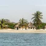 Hotel Village Plage d'Or am Strand der Insel Jinack, Sine Saloum Delta, Senegal, Westafrika | Hotel Village Plage d'Or at the beach of Jinack Island, , Sine Saloum Delta, Senegal, West Africa,