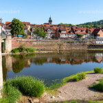 Die Werra in Witzenhausen , Hessen, Deutschland | Werra river in Witzenhausen, Hesse, Germany