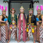 traditionelle Tanzgruppe im Palast des Sultan / Kraton, Yogyakarta, Java, Indonesien, Asien | traditional dance group at The Sultan's Palace / Kraton, Yogyakarta, Java, Indonesia, Asia