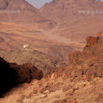 Djebel Musa oder Mosesberg beim Ort St. Kathrin / El Milga, Sinai, Ägypten, Afrika | Djebel Musa or Mount Sinai near Saint Katherine or El Miga village, Sinai, Egypt, Africa,