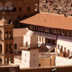 Das griechisch-orthodoxe Katharinenkloster beim Ort St. Kathrin / El Milga, Sinai, Ägypten, Afrika | the orthodox Saint Catherine's Monastery near Saint Katherine or El Miga village, Sinai, Egypt, Africa,