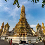 Der buddhistische Tempel Wat Arun oder Tempel der Morgenröte in Bangkok, Thailand, Asien | Wat Arun or Temple of Dawn Buddhist temple in Bangkok, Thailand, Asia