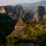 Das Kloster Rousannou, eines der orthodoxen Meteora-Klöster, UNESCO-Weltkulturerbe in Thessalien, Griechenland | Rousannou Monastery, part of the Meteora complex of Eastern Orthodox monasteries, UNESCO World Heritage in the Plain of Thessaly, Greece
