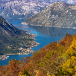 Blick über die Bucht von Kotor, Montenegro, Europa | View of the Bay of Kotor, Montenegro, Europe