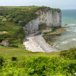 Strand und Felsklippen von Vaucottes, Vattetot-sur-Mer, Normandie, Frankreich | Chalk cliffs and beach in Vaucottes, Vattetot-sur-Mer, Normandy, France