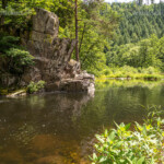 Landschaft am Fluss Murg, Murgtal, Schwarzwald, Baden-Württemberg, Deutschland | Murg river landscape, Murg valley, Black Forest, Baden-Württemberg, Germany