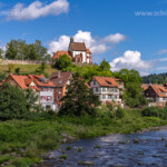 Weisenbach und der Fluss Murg, Murgtal, Schwarzwald, Baden-Württemberg, Deutschland | Weisenbach and Murg river, Murg valley, Black Forest, Baden-Württemberg, Germany