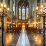 Innenraum der Elisabethenkirche in Basel, Schweiz, Europa | Elisabethenkirche church interior, Basel, Switzerland, Europe