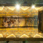 Deckenmalerei der Kathedrale San Michele in Albenga, Riviera di Ponente, Ligurien, Italien, Europa | Ceiling paintings of the Albenga Cathedral Saint Michael in Albenga, Riviera di Ponente, Liguria, Italy, Europe