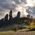 Die Felsformation Teufelsmauer im Landkreis Harz bei Thale und Weddersleben, Sachsen-Anhalt, Deutschland | rock formation Teufelsmauer Devil's Wall, Harz Foreland near Thale and Weddersleben, Saxony-Anhalt, Germany