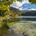 Der See Lago di Canzolino im Valsugana, Trentino, Italien, Europa | Lake Lago di Canzolino, Valsugana, Trentino, Italy, Europe