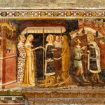 Fresken im Innenraum des Dom von Trient oder Kathedrale San Vigilio, Trient, Trentino, Italien, Europa | Frescoes at the Trento Cathedral Cattedrale di San Vigilio, Trento, Trentino, Italy, Europe