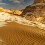 Landschaft in der Weißen Wüste im ägyptischen Teil der Libyschen Wüste, Ägypten, Afrika | White Desert landscape, Egypt, Africa
