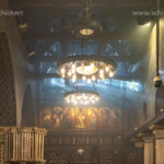Innenraum der Koptisch-Orthodoxen Kirche der Heiligen Jungfrau Maria oder Hängende Kirche in Kairo , Ägypten, Afrika | Saint Virgin Mary's Coptic Orthodox Church or Hanging Church interior, Cairo, Egypt, Africa