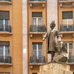 Denkmal von Mustafa Kamel auf dem Mustafa-Kamel-Platz Kairo , Ägypten, Afrika | Mustafa Kamel Statue on Mustafa Kamel square in Cairo, Egypt, Africa