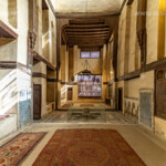 Innenraum im Bayt al-Suhaymi, ein traditionelles ägyptisch-islamisches Haus und Museum in Kairo , Ägypten, Afrika | Bayt al-Suhaymi interior, traditional Egyptian Islamic themed house and museum in Cairo, Egypt, Africa