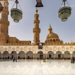 Innenhof der al-Azhar-Moschee in, Kairo, Ägypten, Afrika | Al-Azhar Mosque Courtyard in Cairo, Egypt, Africa