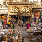 Strassenhändler und Geschäfte in Kairo , Ägypten, Afrika | Street vendor and shops in Cairo, Egypt, Africa