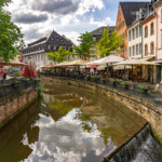 Die Leuk in der Altstadt von Saarburg, Rheinland-Pfalz, Deutschland | Leuk River at the Old Town of Saarburg, Rhineland-Palatinate, Germany